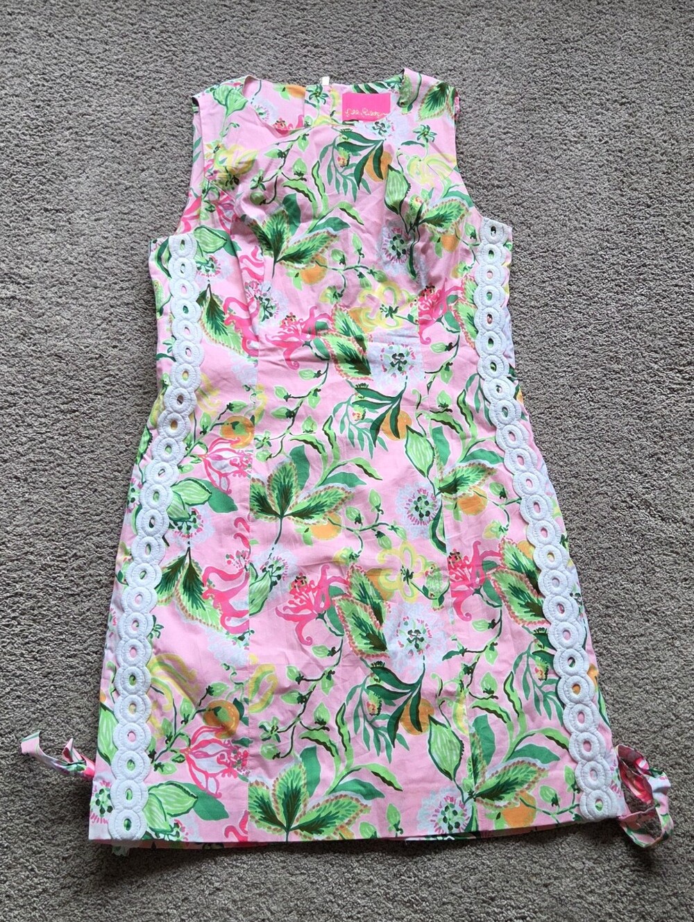 Lilly Pulitzer Mila Stretch Shift Dress-Via Amore Spritzer Print Size 2 Preppy